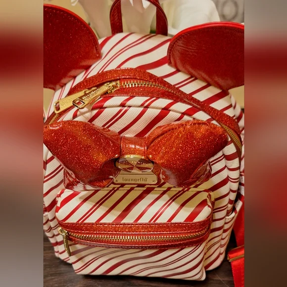 Disney Parks Loungefly Peppermint Holiday/Christmas Candy Cane